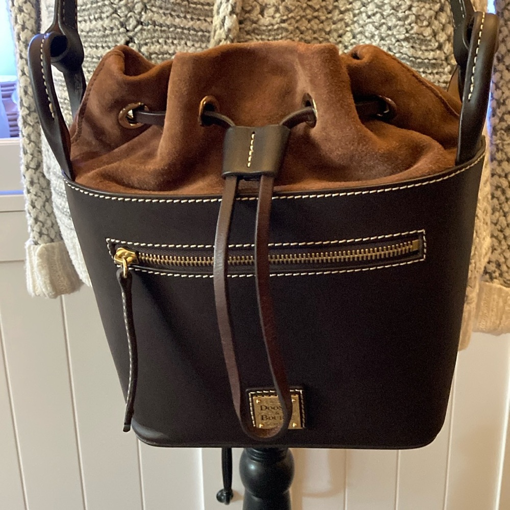 COA! Dooney & Bourke Leather Suede Crossbody Purse